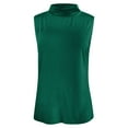 thumbnail image 5 of SNKSDGM Female Plus Size Tank Tops for Women Women's Tank Tops Loose fit Long Top Tee Womens fit Turtleneck Slim Blouse Shirt Sleeveless Solid Women's Blouse Xxl, 5 of 5