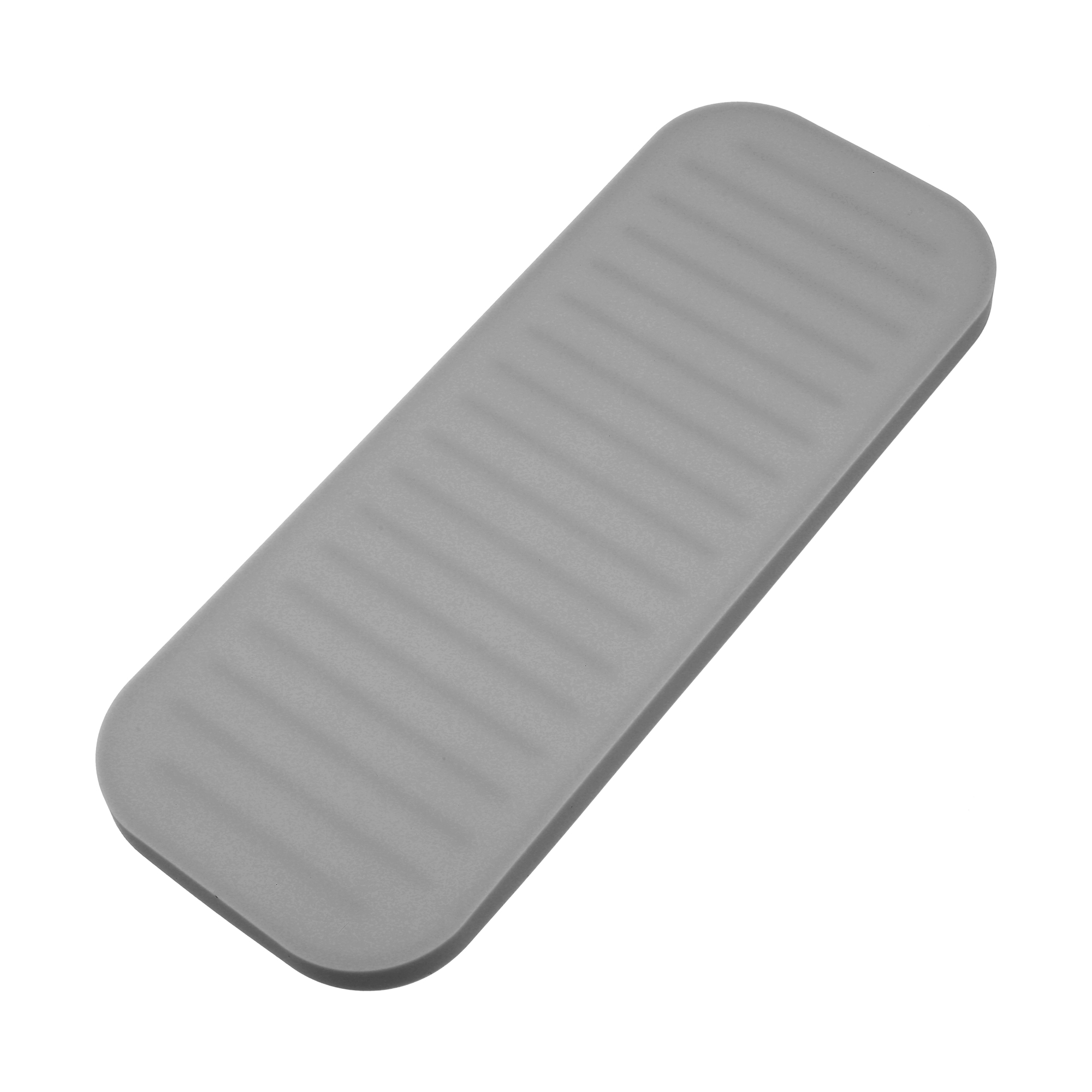 Unique Bargains Soap Dish Keep Soap Dry for Bathroom Kitchen Silicone Dark Gray 23x9cm