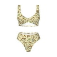 thumbnail image 4 of Daiia Cartoon Dinosaurs Women's Bikini Set Two Piece Swimsuit High Waisted Bikini Adjustable Straps Bikini Perfect for Beach, Pool, and Summer Vacation-Large, 4 of 9
