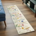 thumbnail image 4 of Spring Floral Area Rugs 2x6 for Kitchen Runner Rug, Summer Farmhouse Vintage Botanical Non Slip Washable Rug Runner, Low Pile Indoor Floor Carpet Mat Bathroom Rugs for Bedroom, Kids Room, 4 of 9