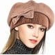 thumbnail image 1 of Women's 100% Wool Bucket Hat Felt Cloche Beret Dress Winter Beanie Hats, 1 of 2