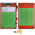 thumbnail image 1 of Portapapeles de borrado en seco para entrenadores – Pizarra blanca de doble cara para entrenador con silbato y marcadores de borrado en seco – Equipo de entrenamiento Playbook Board Gear – Grandes her, 1 of 1