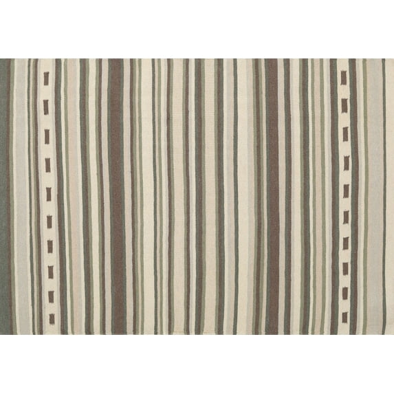 Ahgly Company Machine Washable Indoor Rectangle Contemporary Khaki Green Area Rugs, 2' x 4'