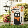 thumbnail image 3 of Hello Fall Black Cat Fall Garden Flags 12.5"x18" Double Side,Small Yard Flags for Outside,Outdoor Fall Decor,Autumn Funny Garden Flag Yard Decoration, 3 of 4