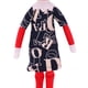 thumbnail image 4 of Ropa de muñeca de elfo, accesorios de Navidad, camisón de falda de manga corta, abrigo negro de Halloween, bufanda, gafas, escoba, regalo para niños, 4 of 4