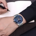 thumbnail image 5 of Men's Watches Quartz Multifunction Luminious Waterproof Sport Wristwatch Stainless Steel Strap, 5 of 6