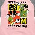 thumbnail image 3 of Disney - Mickey Soccer - Toddler & Youth Girls Raglan Graphic T-Shirt, 3 of 4