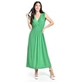thumbnail image 1 of Vestido largo cintura smock Roman Fashion / Juvenil, 8801-SO (Verde) verde EG, 1 of 4