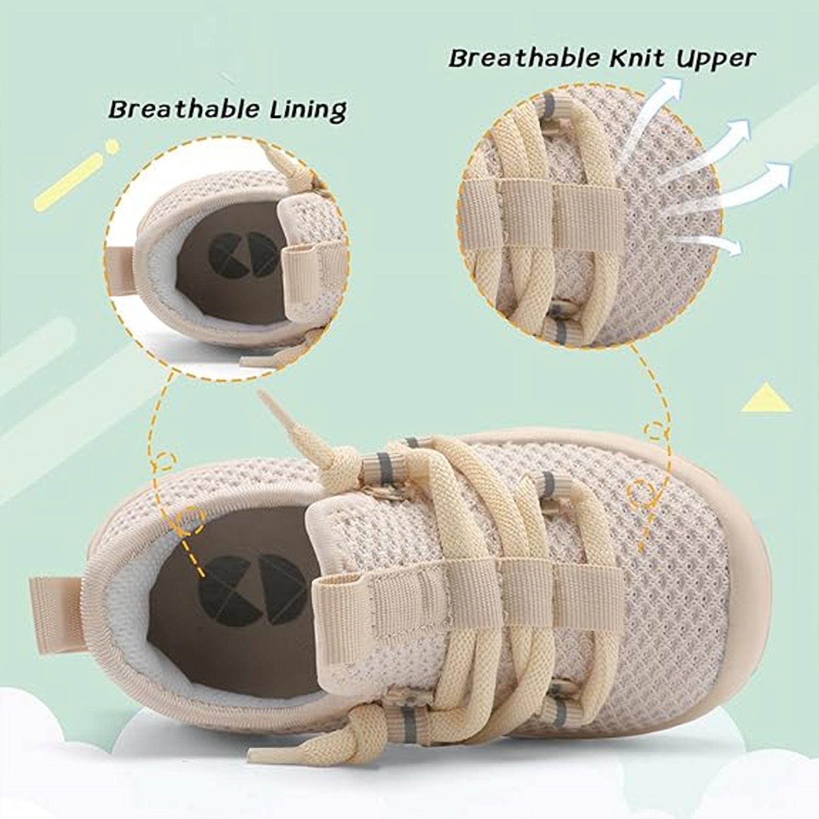 Barerun Toddler Breathable Knit Walking Sneaker photo 6