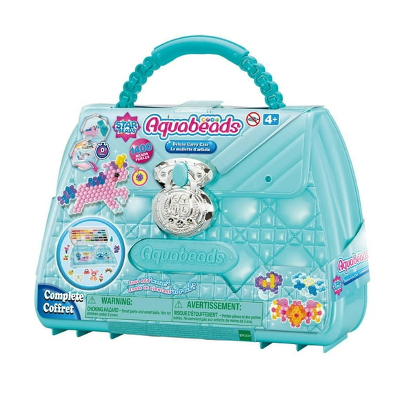 Aquabeads Deluxe Carry Case, Kit complet de perles Arts & Crafts pour enfants - Plus de 1 400 perles