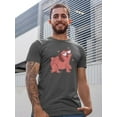 thumbnail image 2 of Pug Heart Eyes T-Shirt Men -Smartprints Designs, Male XX-Large, 2 of 4