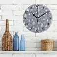thumbnail image 3 of GZHJMY Christmas Tree Wall Clock, Silent Non Ticking Battery Operated Creative Decorative Round Clock for Kitchen, Living Room, Bathroom, Home School Office Decor, 10 Inch, 3 of 7
