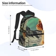 thumbnail image 2 of Disketp Space Adventurer Cat Mochila Ligera Clásica con Múltiples Bolsillos, Mochila Casual para Hombre y Mujer, Ideal para Escuela, Trabajo y Viajes, 2 of 6
