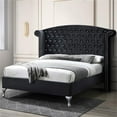 thumbnail image 5 of Home Square 2-Piece Set with Full Bed and 2-Drawer Nightstand in Black, 5 of 15