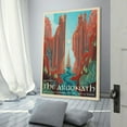 thumbnail image 3 of Lord of The Rings Retro Travel Poster Argonath Canvas Wall Art Prints Poster Gifts Photo Picture Painting Posters Room Decor Home Decorative 12x18inch(30x45cm), 3 of 6