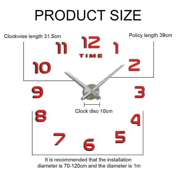 Diy reloj de pared digital sale