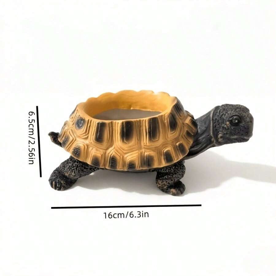 Creative Resin Sea Turtle Planter, Vintage Design Flower Pot, Natural Style Indoor/Outdoor Gardening Decor, Balcony/Patio/Garden Turtle Shaped Durable Planter, Gardening Enthusiasts Plant Pot