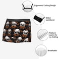 thumbnail image 6 of Bingfone Butterfly Skull Men's Underwear - Casual Stretch Boxer Briefs-Medium, 6 of 7