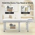 thumbnail image 5 of 73" Professional Massage Bed, Holaki Stationary Physical Therapy Treatment Table Salon Bed with High-Density Sponge Mattress, Spa Facial Bed with Adjustable Backrest, Removable Headrest Salon Bed, 5 of 9