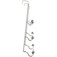 iDesign York Over the Shower Door Hanging Towel Rack for Bathroom