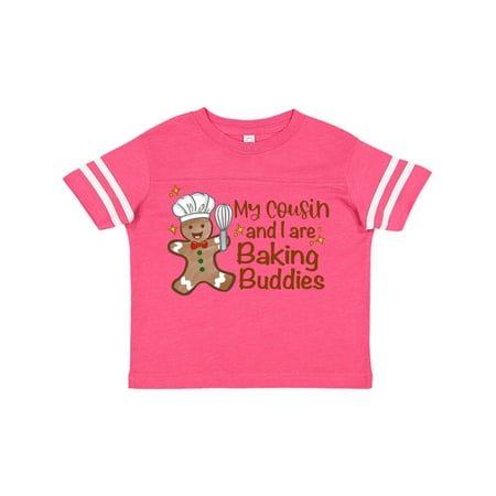

Inktastic My Cousin And I Are Baking Buddies Gift Toddler Boy or Toddler Girl T-Shirt