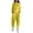 Yellow, variant on Yuyuzo Womens Plus Size Lounge Sets Long Sleeve Crewneck Tops Sweatpants Two Piece Fall Tracksuit