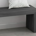 thumbnail image 3 of Noble House Maiya Farmhouse Acacia Wood Dining Bench, Black, 3 of 10