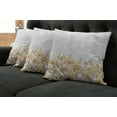 thumbnail image 2 of Ambesonne White Throw Pillow Cover 4 Pack, Sea Shells on Timber, 20", Pearl Ivory, 2 of 6