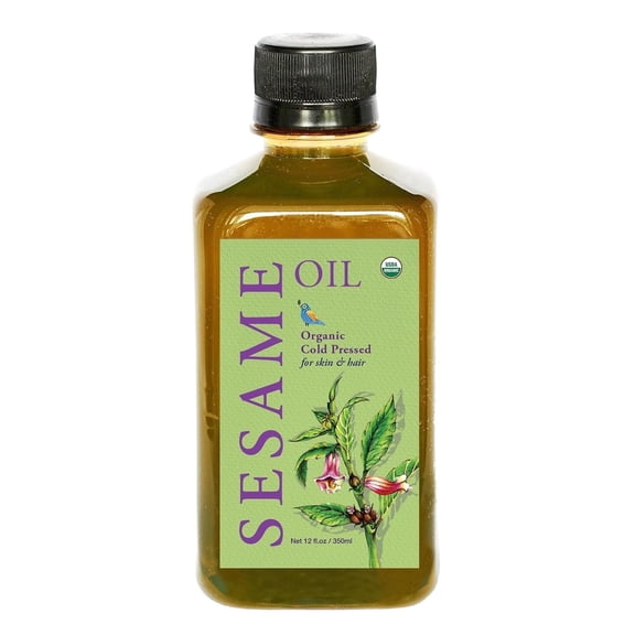 Daana Organic Sesame Oil for Skin: Extra Virgin, Cold Pressed (12 fl oz)