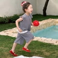 thumbnail image 5 of MIXUE Toddler Girls Outfit Sets Summer Plaid Print Crew Neck Sleeveless Vest Tops And Shorts Casual Party Cute Sportwear,Black,2-3 Years, 5 of 7