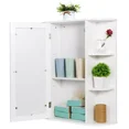 thumbnail image 6 of SuperDeal Wall Mounted Cabinet Bathroom Storage Organizer Single Door Medicine Cabinet with Mirror White, 6 of 10