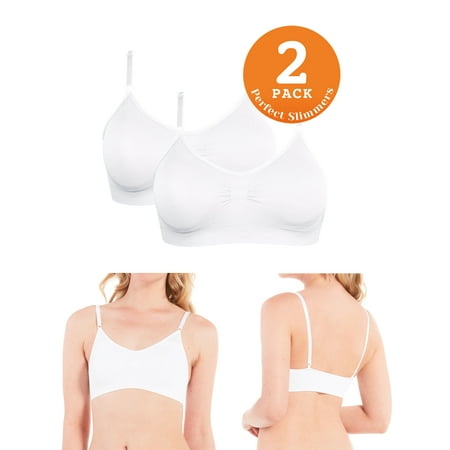 

Perfect Slimmers by MAGIC Bodyfashion Women s Perfect Bra Spaghetti Straps 2-Pack
