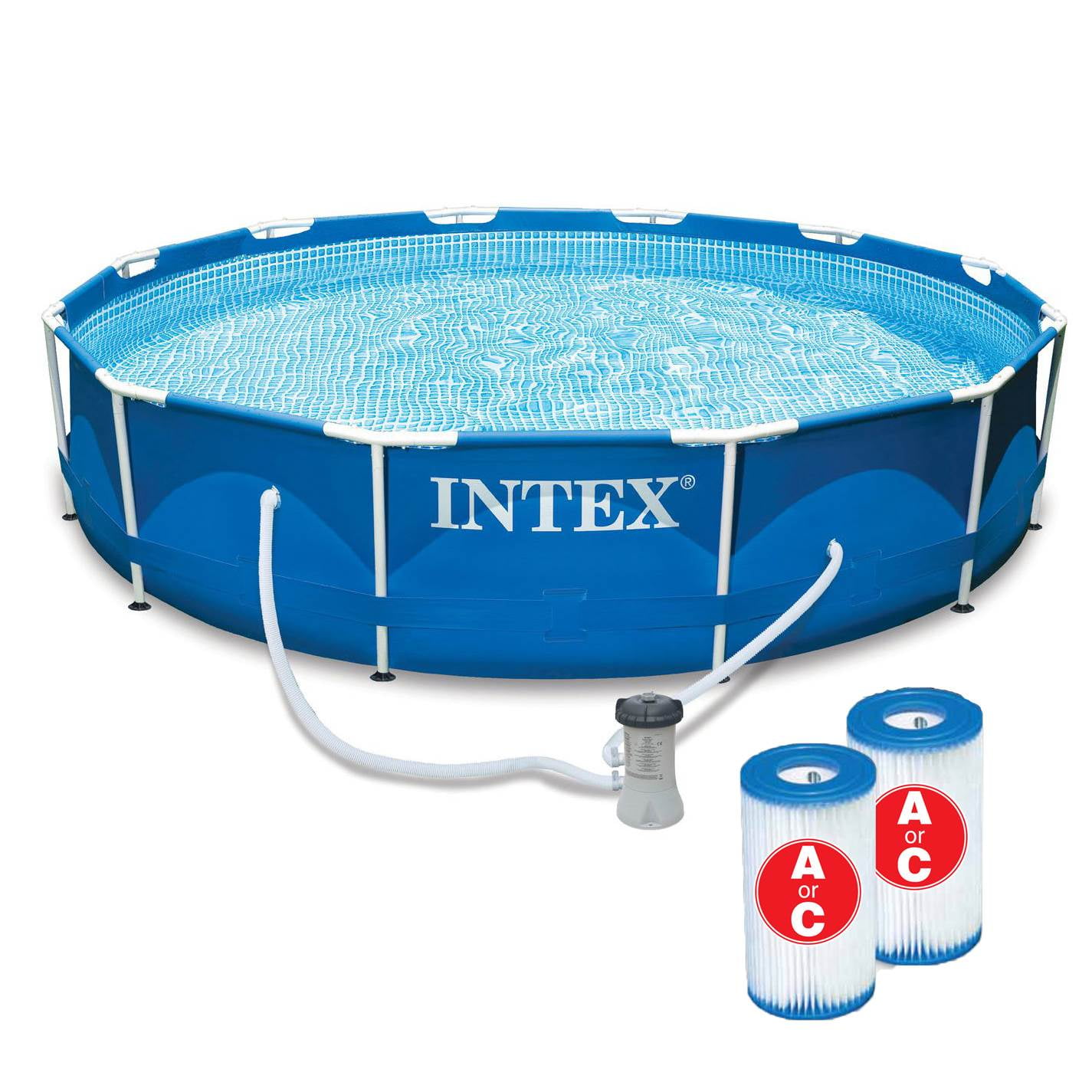 Details about   Framepool Round or Square Filter Pump Cartridge A Pool Ladder Swimming Pool Intex show original title 
