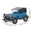 thumbnail image 2 of IDEANATEGRATE Adorno Metálico De Automóvil Clásico Azul Con Retro Para De, 2 of 5
