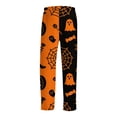 thumbnail image 5 of Mens Halloween Pajamas Men's Casual Pajama Pants with Drawstring Elastic Waist Halloween Lounge Bottoms Drawstring Sleep Pants, 5 of 5