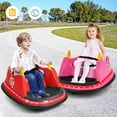thumbnail image 6 of Gymax 12V Vehicle 360 Degree Spin Race Toy Kids Ride On Bumper Car w/ Remote Control Red, 6 of 10