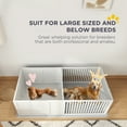 thumbnail image 4 of PawHut Whelping Box for Dogs, Dog Whelping Box with Waterproof Pee Pad & Adjustable Door for Small, Medium & Large Breed Dogs, 65" x 31.5", 4 of 10