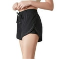 thumbnail image 1 of High Waisted Athletic Shorts Ruffle Skirt Wrap Front Liner Workout Running Shorts, 1 of 5