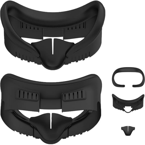 VR Facial Interface for Meta Quest 3,Removable Face Interface Bracket,VR Accessories Set with Face Pad Replacement for Quest 3,Anti-Leakage Nose Pad