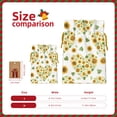 thumbnail image 4 of ZICANCN Christmas Gift Bags, Sunflowers Hearts Romantic Floral Reusable Fabric Drawstring Storage Bags with Drawstring, Small Size, 4 of 7