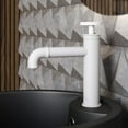 thumbnail image 4 of Avallon Single Hole, Single-Handle Wheel, Bathroom Faucet in Matte White, 4 of 11