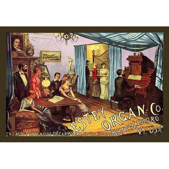 Estey Organ Company Museum quality giclee print canvas wrap(20" x 30")