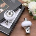thumbnail image 4 of Plastic Curtain Rod Head Round Drapery Pole Finials White 98x65mm, 4 of 6