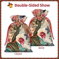 thumbnail image 2 of Naloa Butterflies And Flowers Painting Drawstring Christmas Bags, 3D Xmas Gift Bags, Christmas Wrapping Bags, Xmas Goodie Bags, Treat Pouch Bags, Party Favor Bags-Medium, 2 of 9