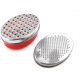 thumbnail image 1 of Cheese Grater Two Side Vegetable Slicer Stainless Steel Potato Shredder with Container Use for Carrots Cucumbers Onion Potato, 1 of 3