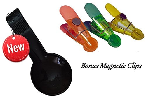 Spoon Rest for Kitchen Stove with Bonus 2 Pack Fridge Magnetic Clips - Durable.. - Walmart.com 