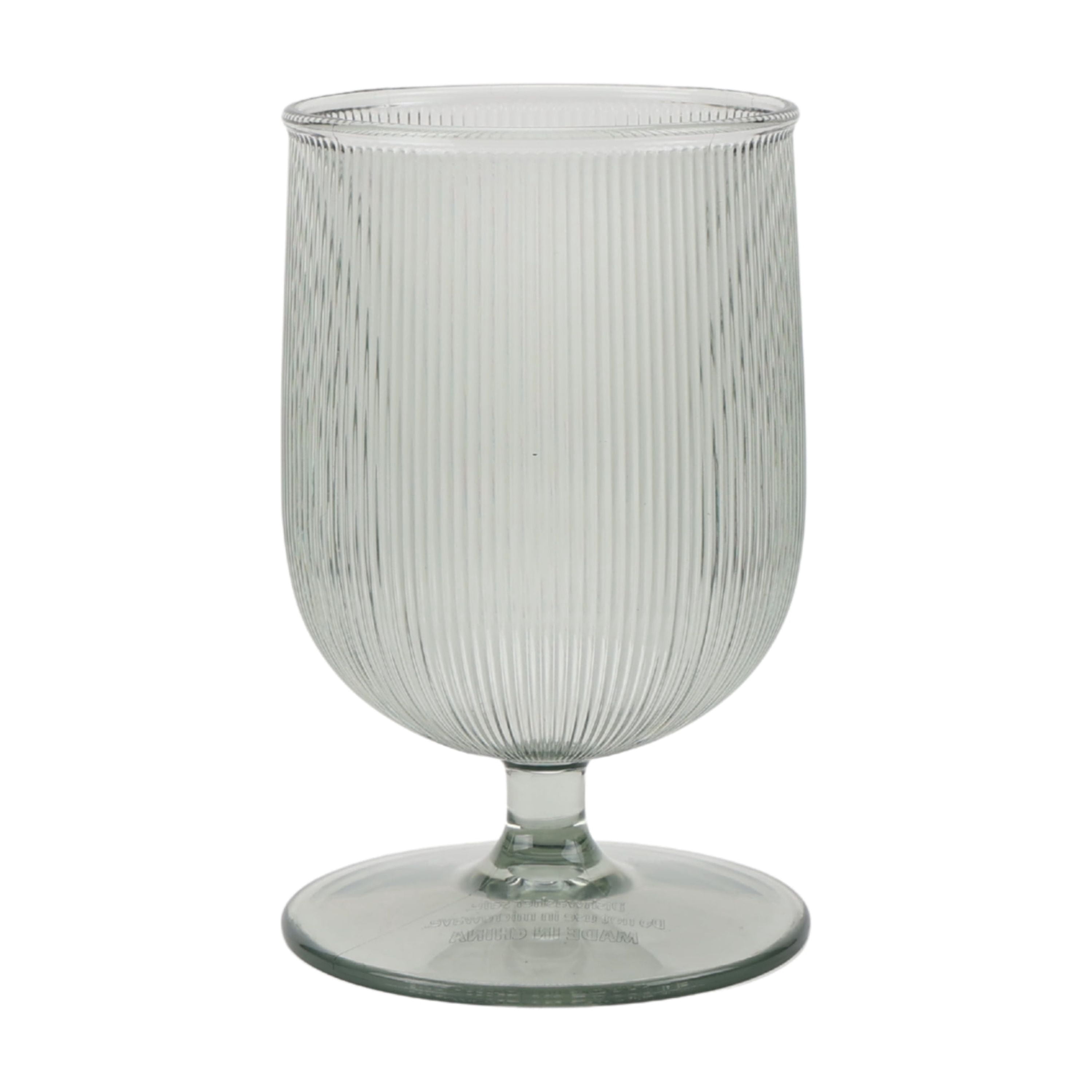 Better Homes & Gardens 4-Piece Green Ribbed Tritan Goblet Set