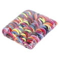 thumbnail image 3 of 100 Piezas de Lazo para El Cabello, Banda Suave, Anillos Gruesos para El Cabello, Elásticos, Cola de Caballo , Color mezclado 7cm Baoblaze Gomas para el pelo elásticas, 3 of 8