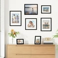 thumbnail image 3 of 12x12 Picture Frames Set of 9, Shatter Resistant Plexiglass, Display 8x8 Pictures with Mat or 12x12 without Mat, Photo Frames for Wall Mount, Engineered Wood, 3 of 6