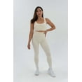 thumbnail image 2 of Ribbed Sports Bra and Leggings Set - White, 2 of 9